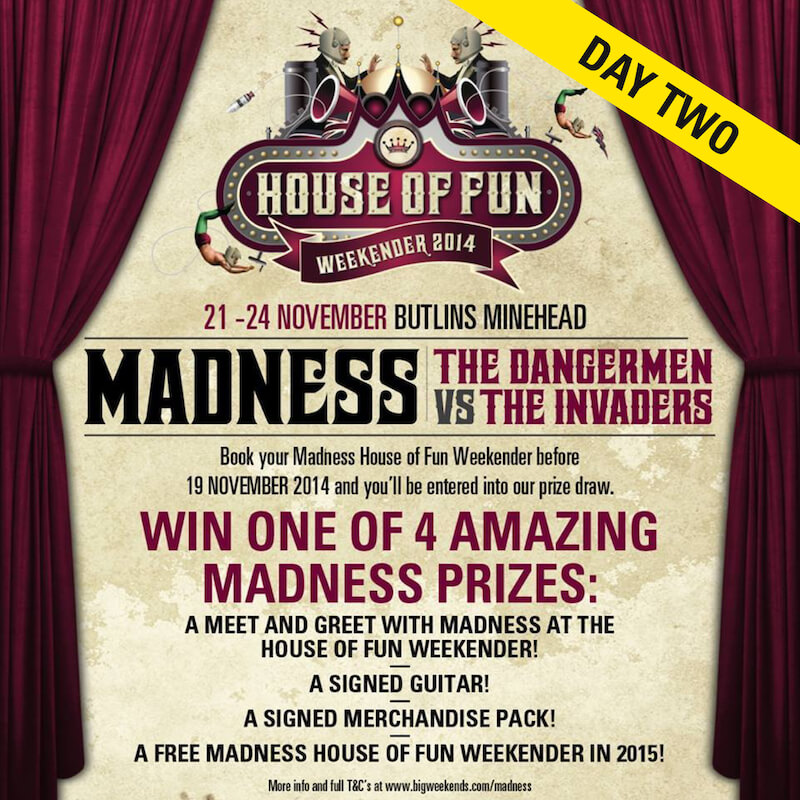 House of Fun Weekender 2014, Butlin’s Minehead, UK
